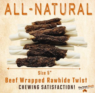 Image showing  5 in. Beef Wrapped Rawhide Twist Dog Treats, 24 ct.