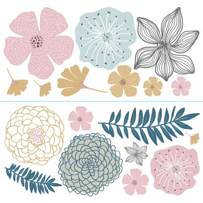 RoomMates Perennial Blooms Giant Wall Decals