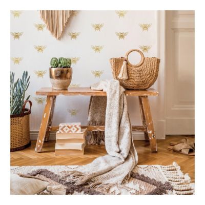 Image showing  Gold Bee Peel & Stick Wall Decals
