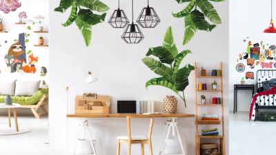 Image showing  Black & White Basics Dry Erase Calendar Peel & Stick Giant Wall Decal