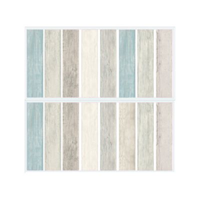 RoomMates Blue Distressed Barn Wood Plank Blue Giant Wall Decals