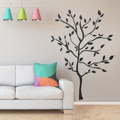Image showing  Black Tree Branches Giant Wall Decals