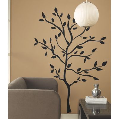 Image showing  Black Tree Branches Giant Wall Decals