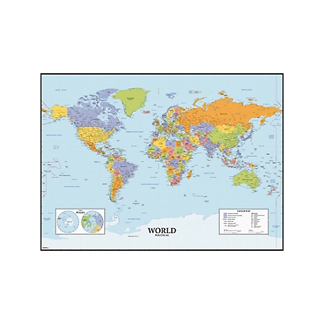 RoomMates Dry Erase Map Of The World Giant Wall Decals