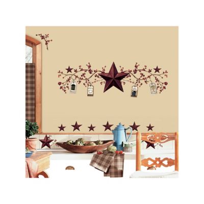Image showing  Country Stars & Berries Wall Decals