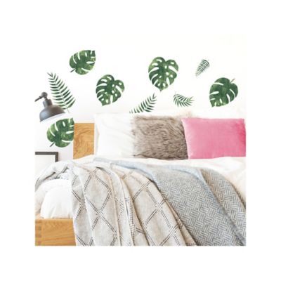 Image showing  Green Palm Leaves Wall Decals