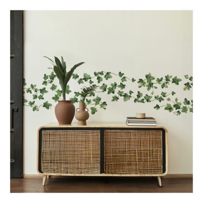 Image showing  Green Painterly Ivy Wall Decals