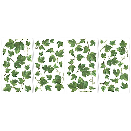 RoomMates Green Evergreen Ivy Wall Decals
