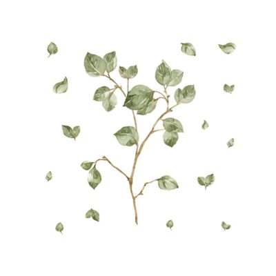 RoomMates Green & Brown & Yellow Leaf Twig Giant Wall Decals