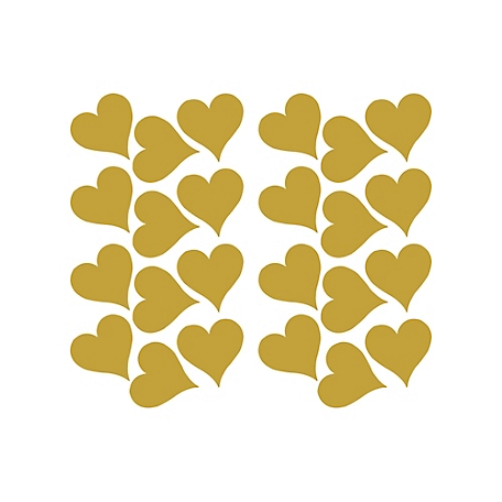 RoomMates Gold Heart Wall Decals