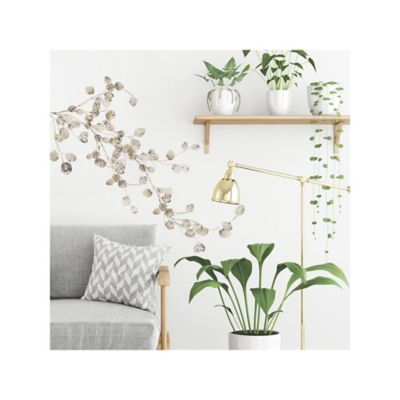 Image showing  Silver Dollar Branch Peel & Stick Giant Wall Decal