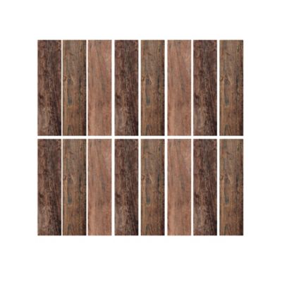 RoomMates Barn Wood Plank Giant Wall Decals, Brown