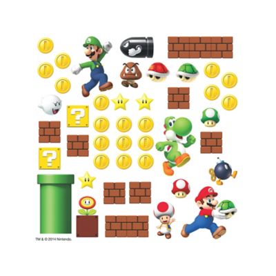Super Mario Nintendo - Build A Scene Wall Decals
