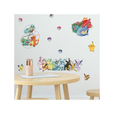 Image showing  Yellow & Red & Blue Pokmon Favorite Character Wall Decals