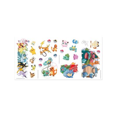 Image showing  Yellow & Red & Blue Pokmon Favorite Character Wall Decals