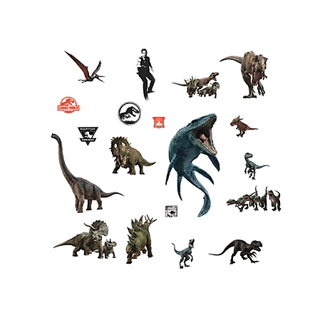 RoomMates Jurassic World Fallen Kingdom Peel and Stick Wall Decals by RoomMates, RMK3798SCS