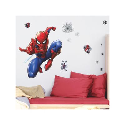 Image showing  Blue & Red & Black Spider-Man Giant Wall Decals