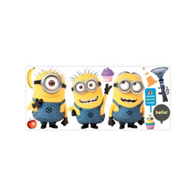RoomMates Minions Despicable Me 2 Giant Peel and Stick Giant Wall Decals by RoomMates, RMK2081GM