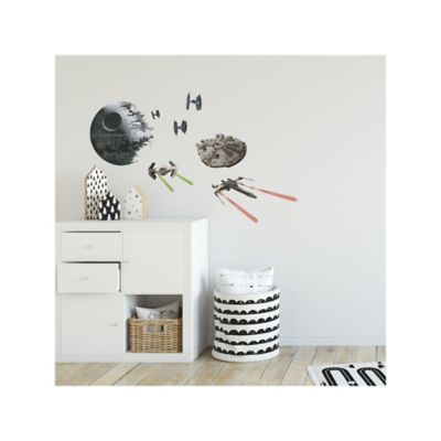 Image showing  Star Wars Classic Spaceships Wall Decals