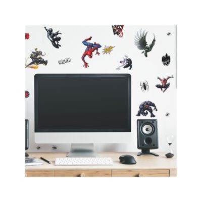 Image showing 2 th RoomMates Black & Red & Blue Spider-Man Favorite Characters Wall Decals
