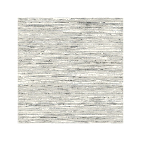 RoomMates Faux Grasscloth Peel & Stick Wallpaper, Light Grey