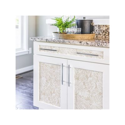 Image showing  Batik Tropical Leaf Peel & Stick Wallpaper, Beige