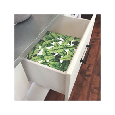 Image showing 7 th RoomMates Green Palm Leaf Peel & Stick Wallpaper