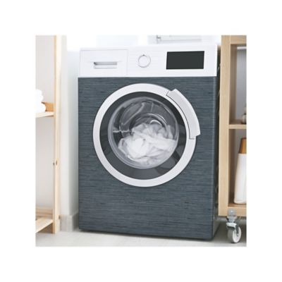 Image showing  Faux Grasscloth Peel & Stick Wallpaper, Blue