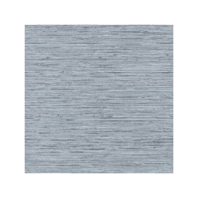 RoomMates Faux Grasscloth Peel & Stick Wallpaper, Blue and Grey