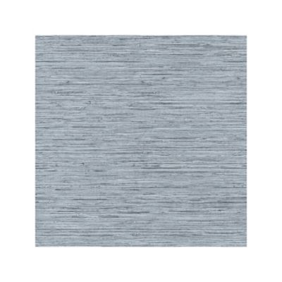 RoomMates Faux Grasscloth Peel & Stick Wallpaper, Blue and Grey