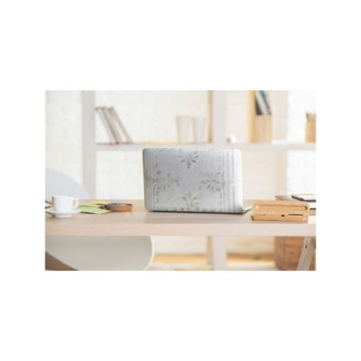 Image showing  White Tin Tile Peel & Stick Wallpaper