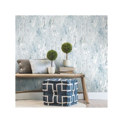 Image showing  Blue Marble Seas Peel & Stick Wallpaper