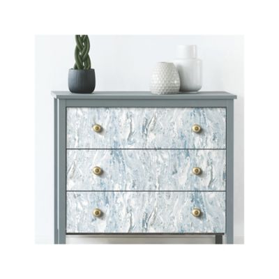 Image showing  Blue Marble Seas Peel & Stick Wallpaper