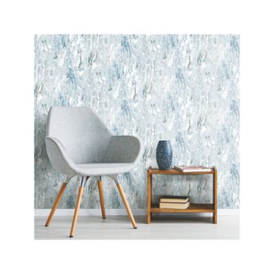 Image showing  Blue Marble Seas Peel & Stick Wallpaper