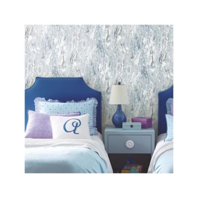 Image showing 5 th RoomMates Blue Marble Seas Peel & Stick Wallpaper