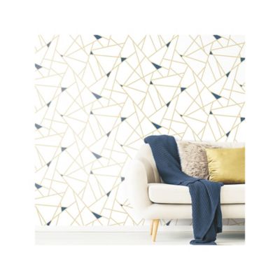 Image showing  Fracture Peel & Stick Wallpaper, Gold