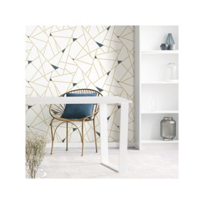 Image showing  Fracture Peel & Stick Wallpaper, Gold