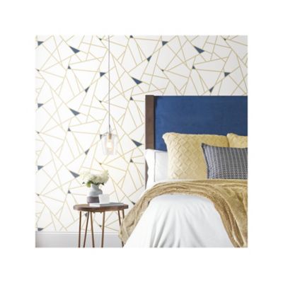 Image showing  Fracture Peel & Stick Wallpaper, Gold