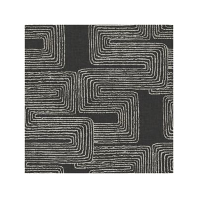 RoomMates Zulu Signature Peel & Stick Wallpaper, black and white