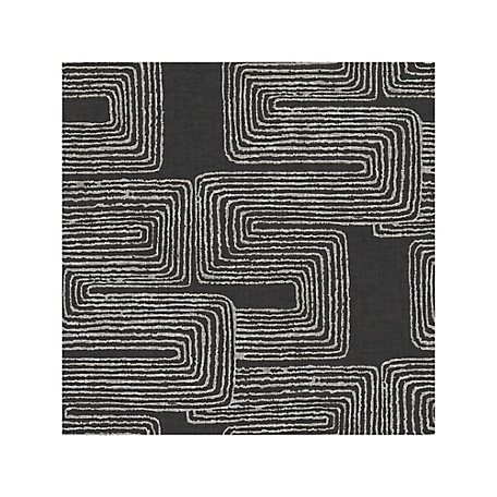 RoomMates Zulu Signature Peel & Stick Wallpaper, black and white