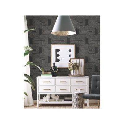 Image showing  Zulu Signature Peel & Stick Wallpaper, Black and White