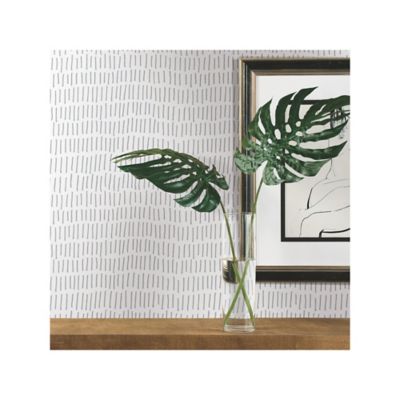 Image showing  Grey Tick Mark Peel & Stick Wallpaper