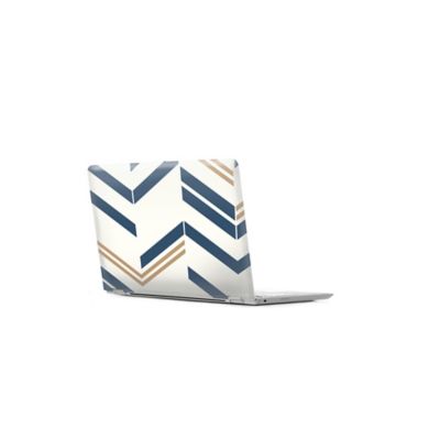 Image showing  Blue Chevron Stripe Peel & Stick Wallpaper