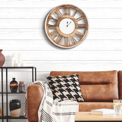 Image showing  Shiplap Peel & Stick Wallpaper, White and Grey