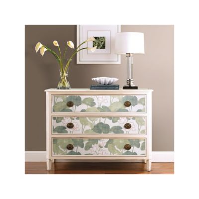 Image showing  Lily Pad Peel & Stick Wallpaper, Beige and Green