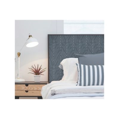 Image showing  Twig Hygge Herringbone Peel & Stick Wallpaper, Navy and Grey