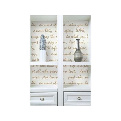 Image showing  Dream Big Script Peel & Stick Wallpaper, Gold