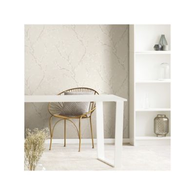 Image showing  Cherry Blossom Peel & Stick Wallpaper, Pearl