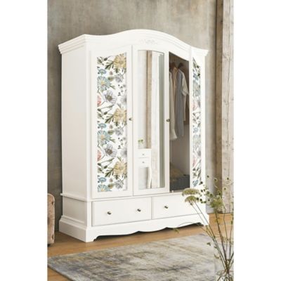 Image showing  Pink Vintage Poppy Peel & Stick Wallpaper