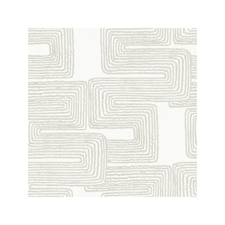 RoomMates Zulu Signature Peel & Stick Wallpaper, White